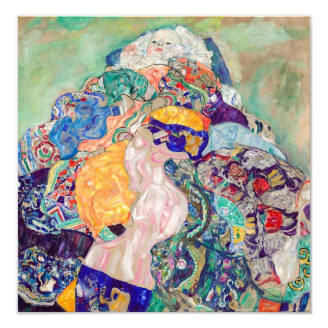 Gustav Klimt - Baby / Cradle Fototryck (Framsidan)