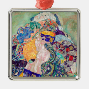 Gustav Klimt - Baby / Cradle Julgransprydnad Metall