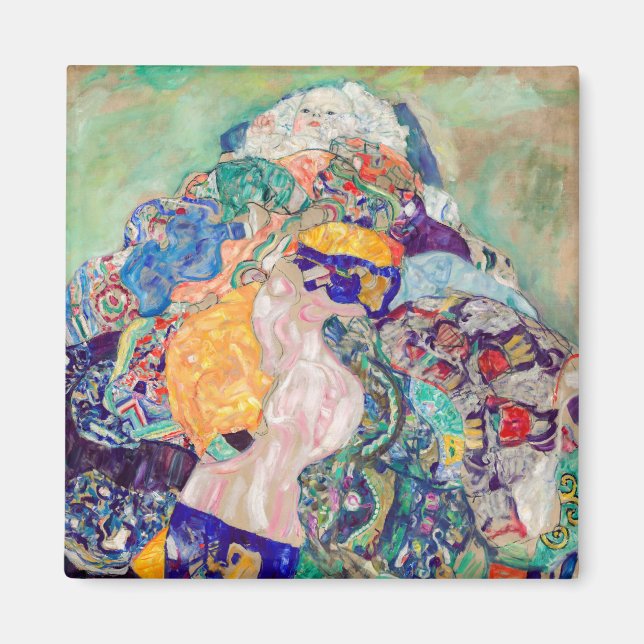 Gustav Klimt - Baby / Cradle Magnet (Framsidan)