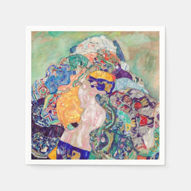 Gustav Klimt - Baby / Cradle Pappersservett (Framsidan)
