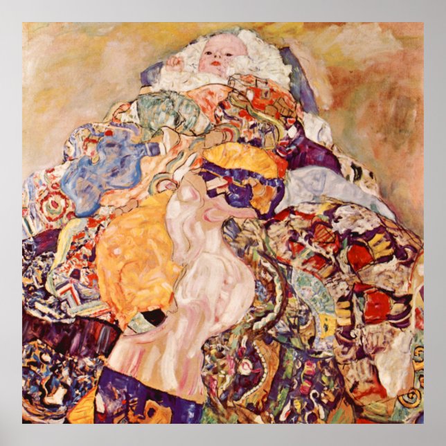Gustav Klimt "Baby" Poster (Framsidan)