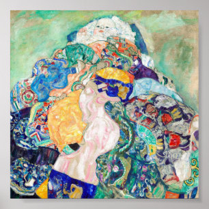 Gustav Klimt, Baby-vaggan, fin konst Poster