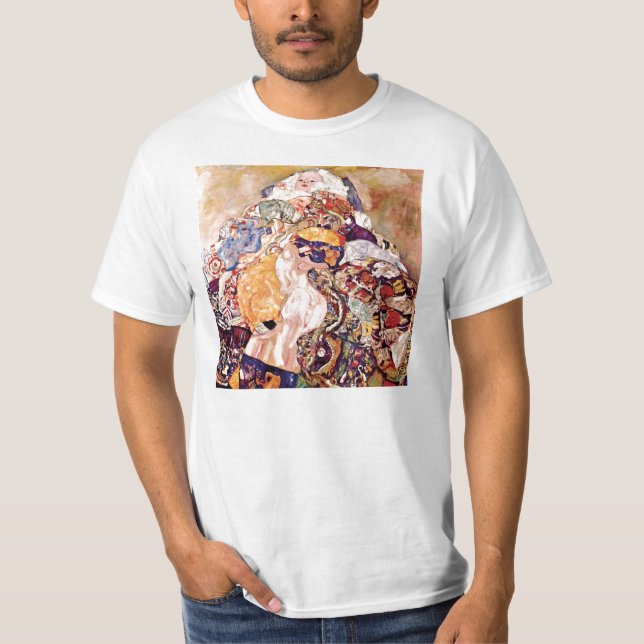 Gustav Klimt - Baby-vaggan - nyfödd Tee Shirt (Framsida)