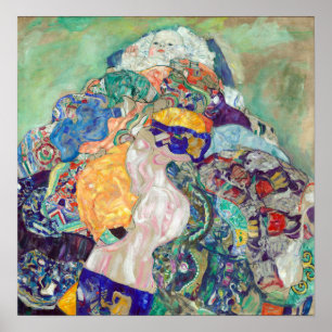 Gustav Klimt Baby (vaggan) Poster