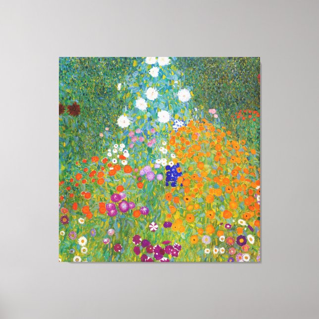 Gustav Klimt - Bauerngarten (1907) Canvastryck (Framsida)