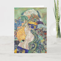 Gustav Klimt Bebis i vagga Färgrik konst