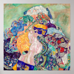 Gustav Klimt - Bebis / Vagga Poster