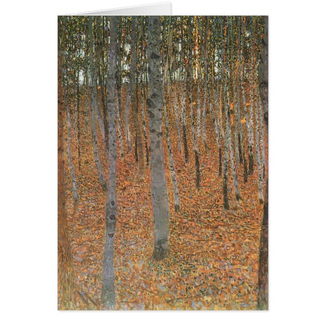 Gustav Klimt- Beech Grove I Hälsningskort (Framsidan)