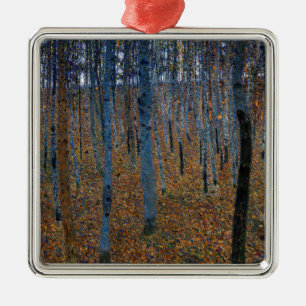 Gustav Klimt - Beech Grove I Julgransprydnad Metall