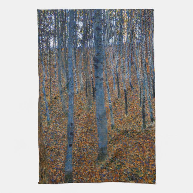 Gustav Klimt - Beech Grove I Kökshandduk (Vertikal)