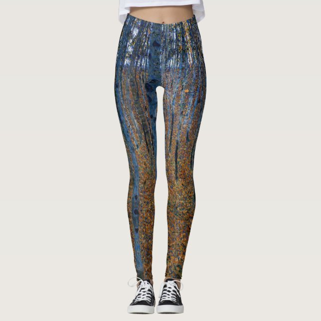 Gustav Klimt - Beech Grove I Leggings (Framsida)