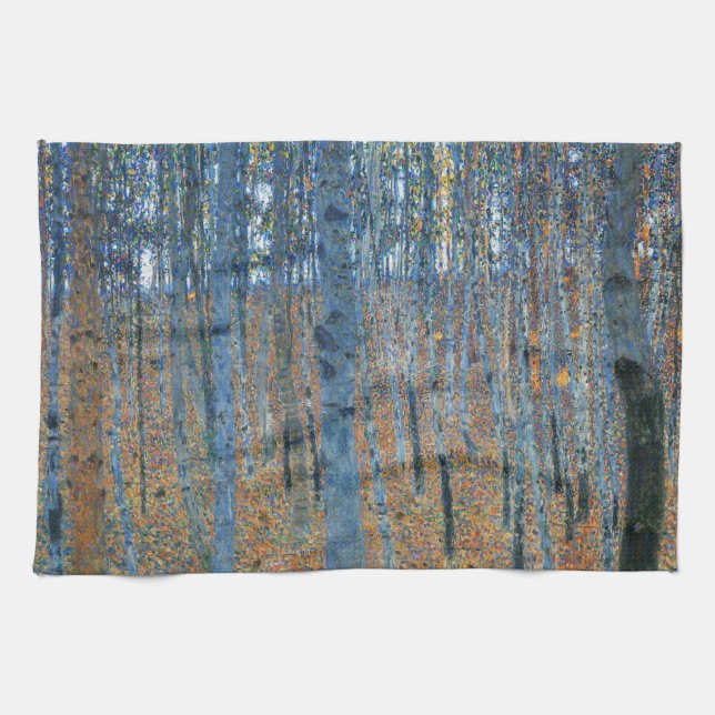 Gustav Klimt Beech Träd Forest Grove Kökshandduk (Horisontell)