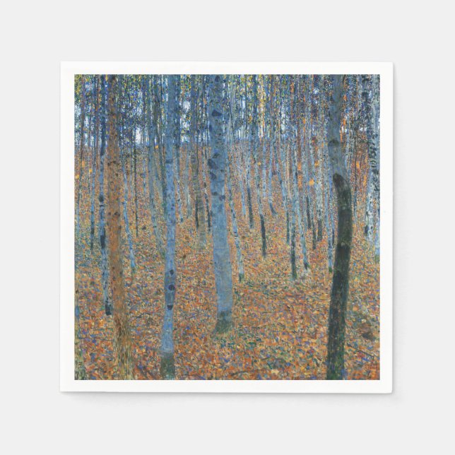 Gustav Klimt Beech Träd Forest Grove Pappersservett (Framsidan)