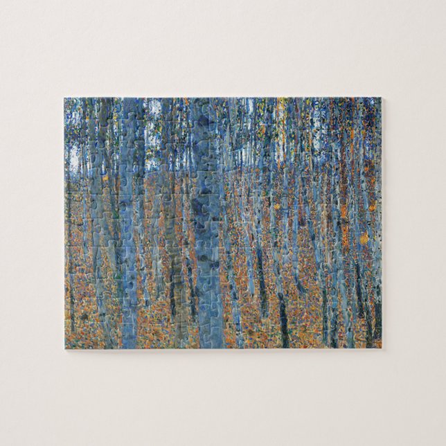 Gustav Klimt Beech Träd Forest Grove Pussel (Horisontell)