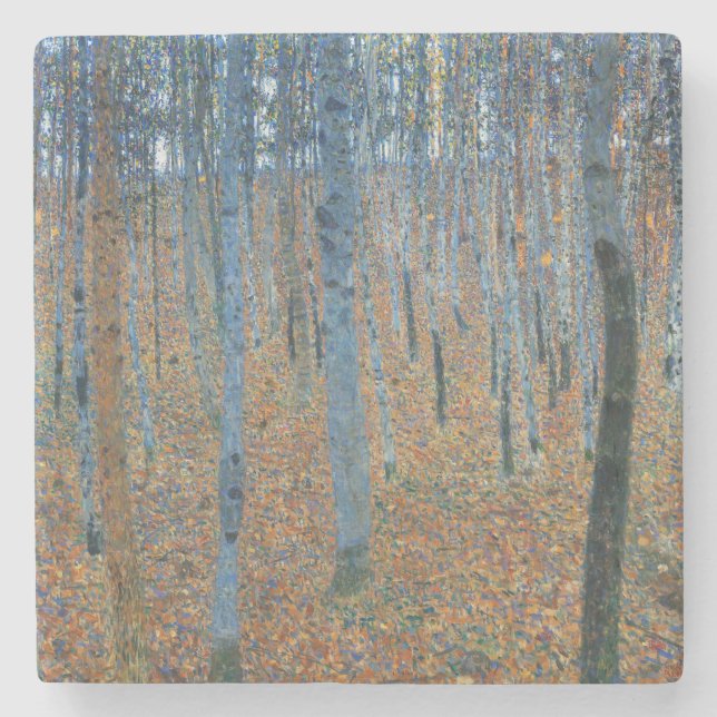 Gustav Klimt Beech Träd Forest Grove Stenunderlägg (Framsidan)