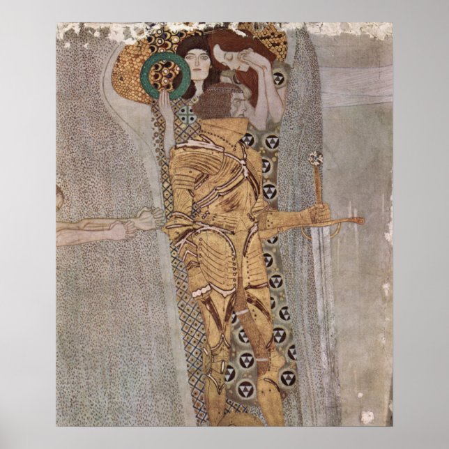 Gustav Klimt - Beethoven Frieze Poster (Framsidan)