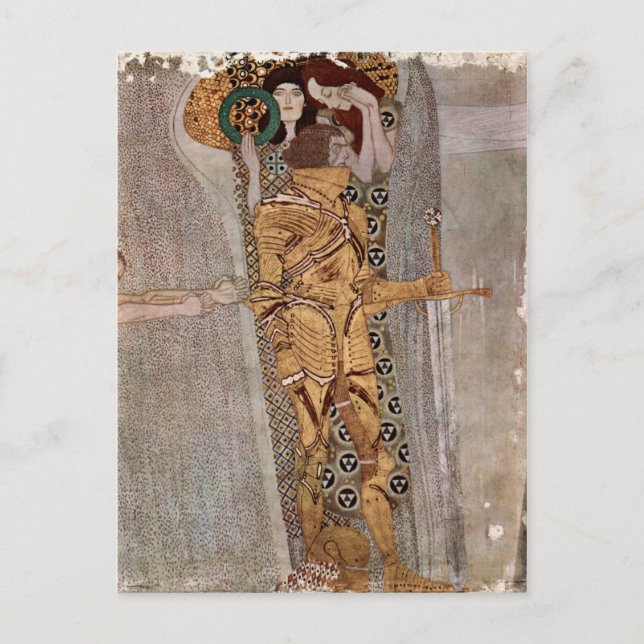 Gustav Klimt ~ Beethovenfries vykort (Framsida)