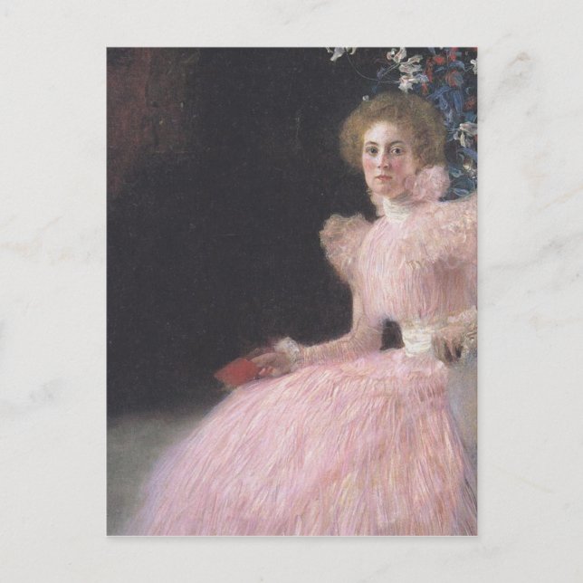 Gustav Klimt - Bildnis Sonja Knips Porträtt Vykort (Framsida)