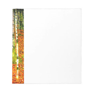 Gustav Klimt Birch Träd Anteckningsblock