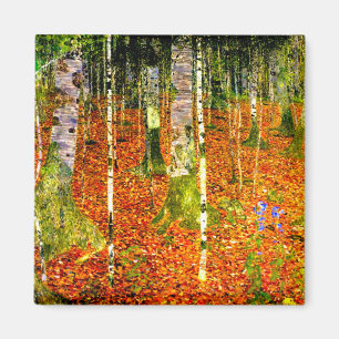 Gustav Klimt Birch Träd Magnet
