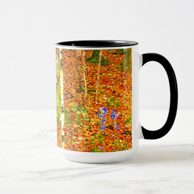 Gustav Klimt Birch Träd Mugg (Höger)
