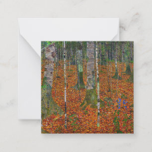 Gustav Klimt - Birch Wood Anteckningskort