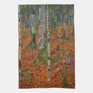 Gustav Klimt - Birch Wood Kökshandduk
