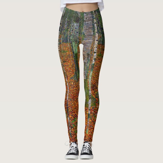 Gustav Klimt - Birch Wood Leggings (Framsida)