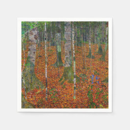 Gustav Klimt - Birch Wood Pappersservett