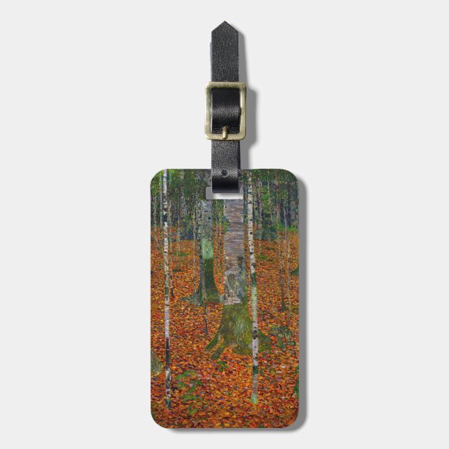 Gustav Klimt - Björkskog Bagagebricka (Vertikal Framsida)