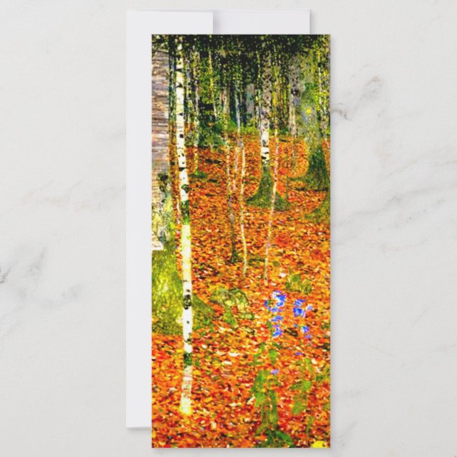 Gustav Klimt Björkträd Inbjudningar (Framsida)