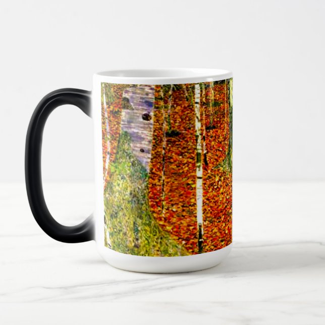 Gustav Klimt Björkträd Magisk Mugg (Vänster)
