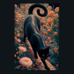 Gustav Klimt Black Cat I en Blomsterträdgård, Katt Poster<br><div class="desc">Gustav Klimt Black Cat I en Blomsterträdgård Poster Cat Art en svart katt, päls gleaming i solljus, sitter regelbundet mitt i fält på färgade vilda blommor. Kuriositet fyller ögonen på en svart katt som genomkorsas av en ängsskugga med vibrerande blomning. Gustav Klimt (1862-1918) var en framstående österrikisk symbolmålare och en...</div>