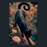 Gustav Klimt Black Cat I en Blomsterträdgård, Katt Poster<br><div class="desc">Gustav Klimt Black Cat I en Blomsterträdgård Poster Cat Art en svart katt, päls gleaming i solljus, sitter regelbundet mitt i fält på färgade vilda blommor. Kuriositet fyller ögonen på en svart katt som genomkorsas av en ängsskugga med vibrerande blomning. Gustav Klimt (1862-1918) var en framstående österrikisk symbolmålare och en...</div>