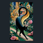 Gustav Klimt Black Cat I en Blomsterträdgård, Katt Poster<br><div class="desc">Gustav Klimt Black Cat I en Blomsterträdgård Poster Cat Art en svart katt, päls gleaming i solljus, sitter regelbundet mitt i fält på färgade vilda blommor. Kuriositet fyller ögonen på en svart katt som genomkorsas av en ängsskugga med vibrerande blomning. Gustav Klimt (1862-1918) var en framstående österrikisk symbolmålare och en...</div>