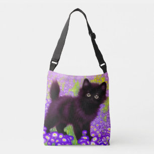 Gustav Klimt Black Kitten Axelväska