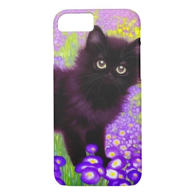 Gustav Klimt Black Kitten Case-Mate iPhone Skal (Baksida)