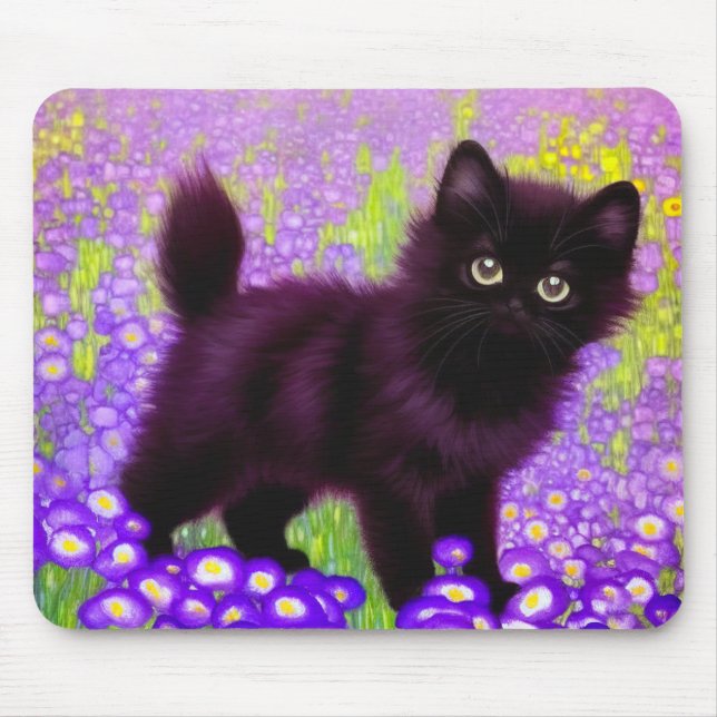 Gustav Klimt Black Kitten Musmatta (Framsidan)