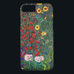 Gustav Klimt Blomsterträdgård<br><div class="desc">iphone case med Gustav Klimts oljemålning Farm Garden med solblommor (1907). En vacker trädgård av solblommor och exquisite blue,  red,  lila,  rosa och vita blommor. En underbar gåva till fläkt av Art nouveau och österrikisk konst.</div>