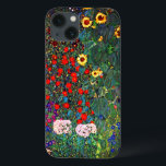 Gustav Klimt Blomsterträdgård<br><div class="desc">iphone case med Gustav Klimts oljemålning Farm Garden med solblommor (1907). En vacker trädgård av solblommor och exquisite blue,  red,  lila,  rosa och vita blommor. En underbar gåva till fläkt av Art nouveau och österrikisk konst.</div>