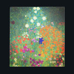 Gustav Klimt Blomsterträdgård Anteckningsblock<br><div class="desc">Anteckningsblock med Gustav Klimts Blomsterträdgård för oljemålning (1906). En vacker trädgård av lila,  rött,  vitt,  blått och orange blommor. En underbar gåva till fläkt av Art nouveau och österrikisk konst.</div>