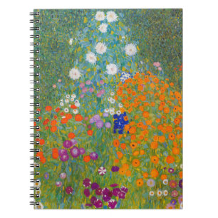 Gustav Klimt - Blomsterträdgård Anteckningsbok
