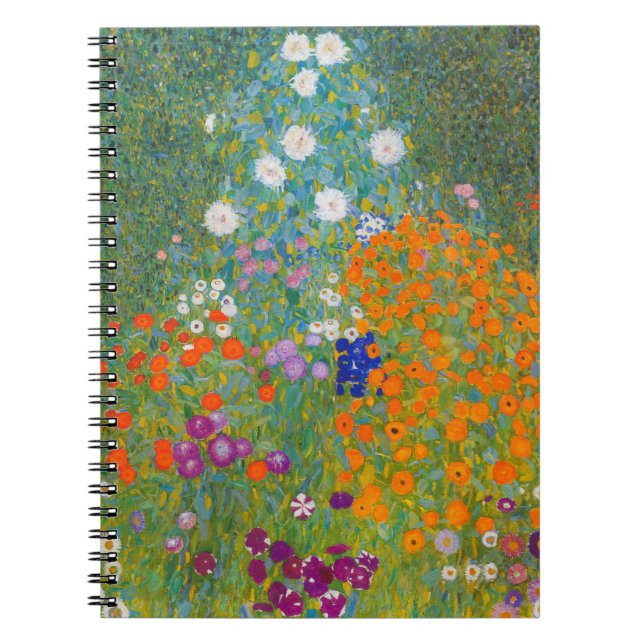 Gustav Klimt - Blomsterträdgård Anteckningsbok (Framsidan)