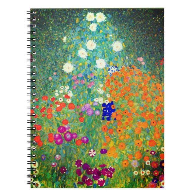 Gustav Klimt Blomsterträdgård Anteckningsbok (Framsidan)