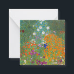 Gustav Klimt - Blomsterträdgård Anteckningskort<br><div class="desc">Blomsterträdgård - Gustav Klimt 1905-1907</div>