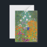 Gustav Klimt - Blomsterträdgård Anteckningskort<br><div class="desc">Blomsterträdgård - Gustav Klimt 1905-1907</div>