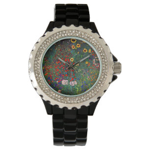 Gustav Klimt Blomsterträdgård Armbandsur