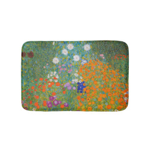 Gustav Klimt - Blomsterträdgård Badrumsmatta