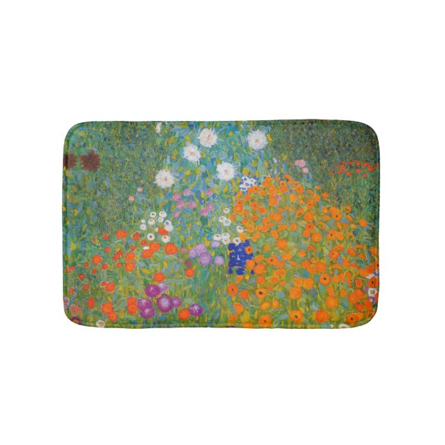 Gustav Klimt - Blomsterträdgård Badrumsmatta (Framsidan)