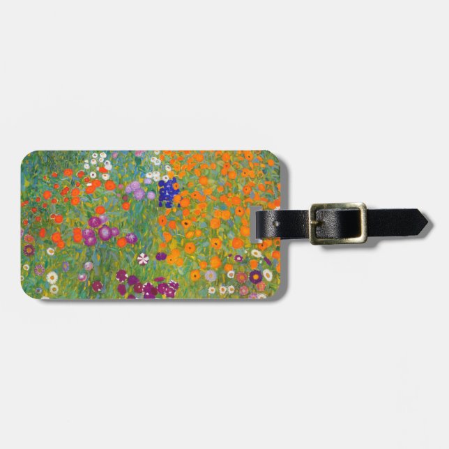 Gustav Klimt: Blomsterträdgård Bagagebricka (Horisontell Framsida)